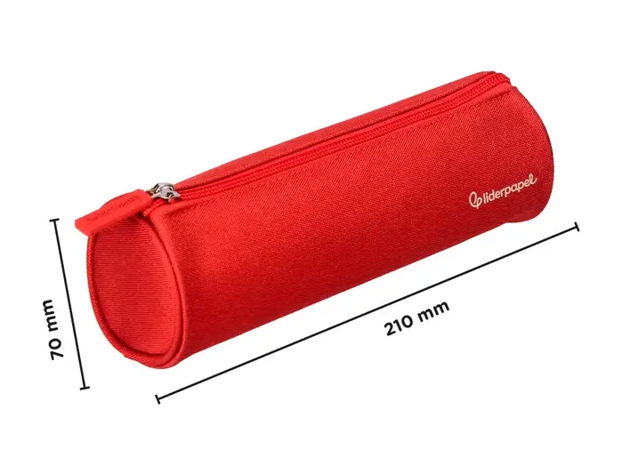 Liderpapel Estuche portatodo Classic cilíndrico ancho rojo Liderpapel Estuche portatodo Classic cilíndrico ancho rojo