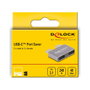 DeLOCK Adaptador USB Type-C 40 Gbps 2 x Macho a 2 x Hembra Negro