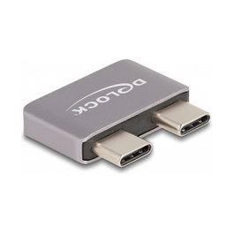 DeLOCK Adaptador USB Type-C 40 Gbps 2 x Macho a 2 x Hembra Negro