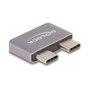 DeLOCK Adaptador USB Type-C 40 Gbps 2 x Macho a 2 x Hembra Negro