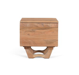 Giner y Colomer Mesita de Noche Madera de Acacia Natural 31x50cm