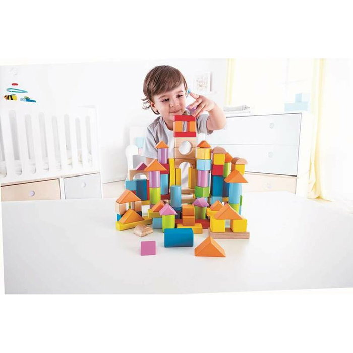 Hape Puzzle de madera 101 bloques 27x22x13cm Hape Puzzle de madera 101 bloques 27x22x13cm