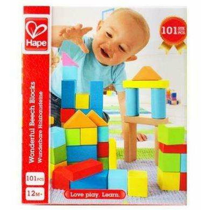 Hape Puzzle de madera 101 bloques 27x22x13cm Hape Puzzle de madera 101 bloques 27x22x13cm