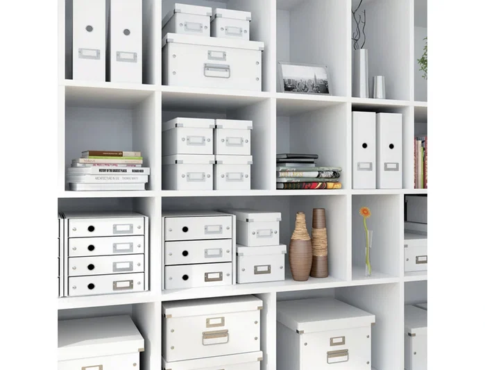 LEITZ Revistero Click&Store Plegable A4 Blanco