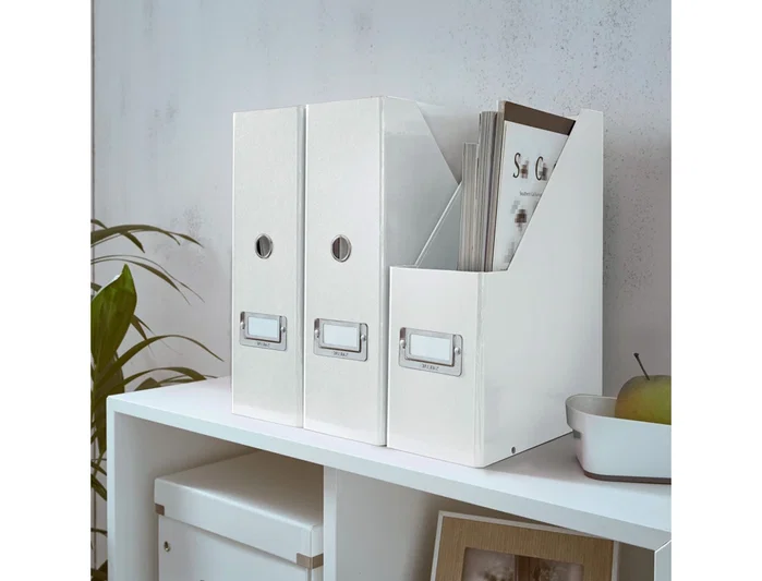 LEITZ Revistero Click&Store Plegable A4 Blanco