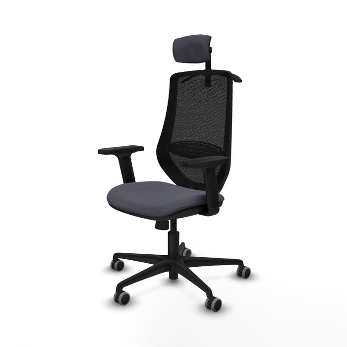 PIQUERAS Y CRESPO Silla de oficina Mardos con mecanismo Sincro, Gris oscuro y Negro PIQUERAS Y CRESPO Silla de oficina Mardos con mecanismo Sincro, Gris oscuro y Negro