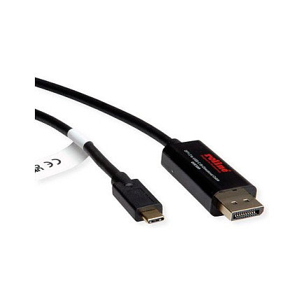 ROLINE ADAPTERKBL.BIDIREKTIONAL 11.04.5958 Adaptador USB-C a DisplayPort 1.2, 4K 60Hz, USB 3.1 Gen 1, Cable 2 m, Negro ROLINE ADAPTERKBL.BIDIREKTIONAL 11.04.5958 Adaptador USB-C a DisplayPort 1.2, 4K 60Hz, USB 3.1 Gen 1, Cable 2 m, Negro