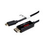 ROLINE ADAPTERKBL.BIDIREKTIONAL 11.04.5958 Adaptador USB-C a DisplayPort 1.2, 4K 60Hz, USB 3.1 Gen 1, Cable 2 m, Negro