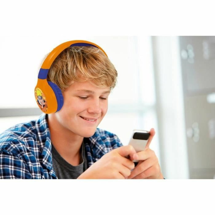 Lexibook Auriculares Naruto Shippuden Plegables Bluetooth y con Cable
