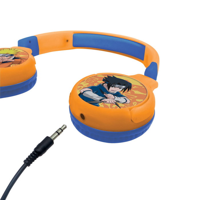 Lexibook Auriculares Naruto Shippuden Plegables Bluetooth y con Cable