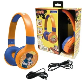 Lexibook Auriculares Naruto Shippuden Plegables Bluetooth y con Cable
