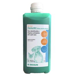 Braun Clorhexvet Solucion Jabonosa 500 mL Antiséptico y Desinfectante de Piel