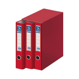 Dohe Modulo 3 Archivador Lomo Estrecho Folio Rojo