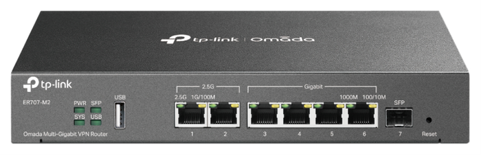 TP-Link ER707-M2 Omada Router VPN Multi-Gigabit 2.5G Negro
