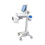 Ergotron StyleView SV41 Carro Multimedia con Brazo LCD, Blanco, Hasta 61 cm (24"), 16 kg Capacidad, Aluminio, Inclinación 0-25°, Ángulo 90°