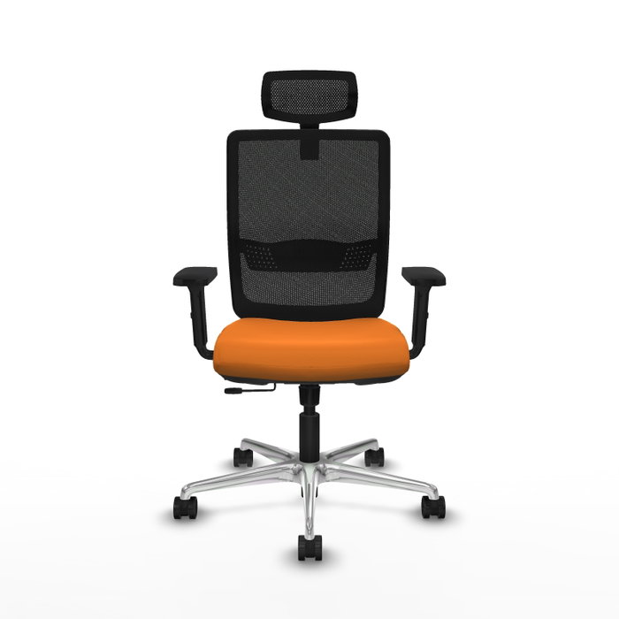 PIQUERAS Y CRESPO Silla de oficina Haches Naranja y Negro PIQUERAS Y CRESPO Silla de oficina Haches Naranja y Negro