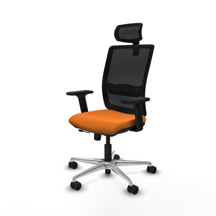 PIQUERAS Y CRESPO Silla de oficina Haches Naranja y Negro PIQUERAS Y CRESPO Silla de oficina Haches Naranja y Negro