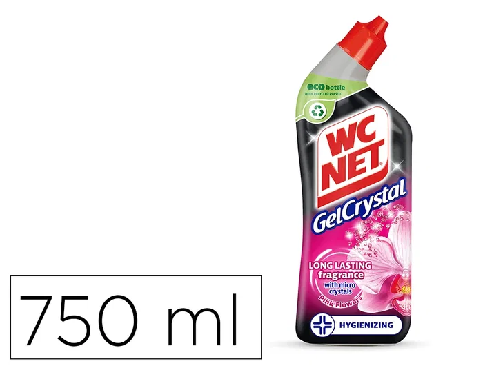 Wc net Limpiador WC Gelcrystal Blue Fresh Aroma Fresco Botella 750 ml