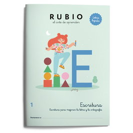 RUBIO Cuaderno A4 Escritura Letra Ligada 1 (Primaria)带来