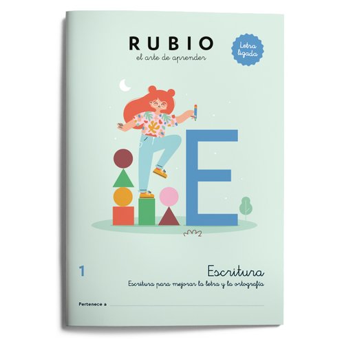 RUBIO Cuaderno A4 Escritura Letra Ligada 1 (Primaria)带来 RUBIO Cuaderno A4 Escritura Letra Ligada 1 (Primaria)带来