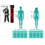 Novedad 2022 Disfraz de Esqueleto Hombre Negro para Halloween Adulto, Talla XS-S