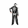 Novedad 2022 Disfraz de Esqueleto Hombre Negro para Halloween Adulto, Talla XS-S