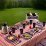 Hermia Dp-71 Set de Picnic de Plástico Púrpura para 6 Personas
