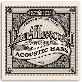 Ernieball Juego Bajo Acústico Earthwood 80/20 Bronze 45-95