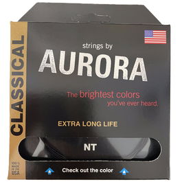 AURORA STRINGS Black Nt Cuerdas para Guitarra Clásica y Flamenca Nylon Cobre Chapado Plata Calidad Durabilidad