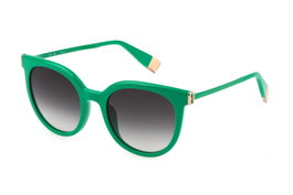Furla SFU625-52092X Gafas de sol verde con cristal gris degradado