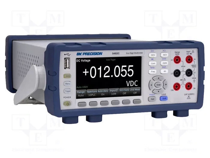 B&K PRECISION BK5492C Multímetro de mesa de 5,5 dígitos con True RMS AC