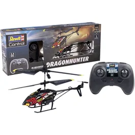 Revell Control Dragon Hunter Helicóptero RC, 3 Canales, Radio Control 2.4 GHz con Estabilizador, Edad 8+