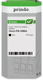Prindo Green Cartucho de tinta negro compatible con Canon PGI-1500bk
