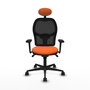 PIQUERAS Y CRESPO Silla de oficina Jorquera Naranja y Negro
