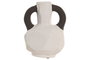 DKD Home Decor Jarrón de Gres Blanco 14x14x19 cm ASA