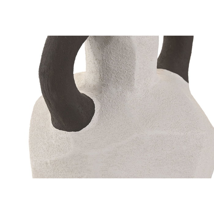 DKD Home Decor Jarrón de Gres Blanco 14x14x19 cm ASA