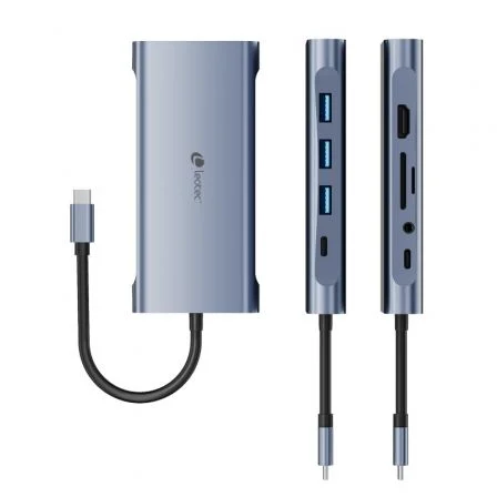 Leotec Docking Station 11 en 1 USB-C PD100 3xUSB 3.0 1xUSB-C HDMI VGA RJ45 SD Micro SD Leotec Docking Station 11 en 1 USB-C PD100 3xUSB 3.0 1xUSB-C HDMI VGA RJ45 SD Micro SD