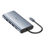 Leotec LEDS01 Docking Station 11 en 1 Gris USB-C PD 100W HDMI 4K VGA RJ45 SD/microSD
