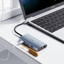 Leotec LEDS01 Docking Station 11 en 1 Gris USB-C PD 100W HDMI 4K VGA RJ45 SD/microSD