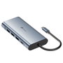 Leotec LEDS01 Docking Station 11 en 1 Gris USB-C PD 100W HDMI 4K VGA RJ45 SD/microSD
