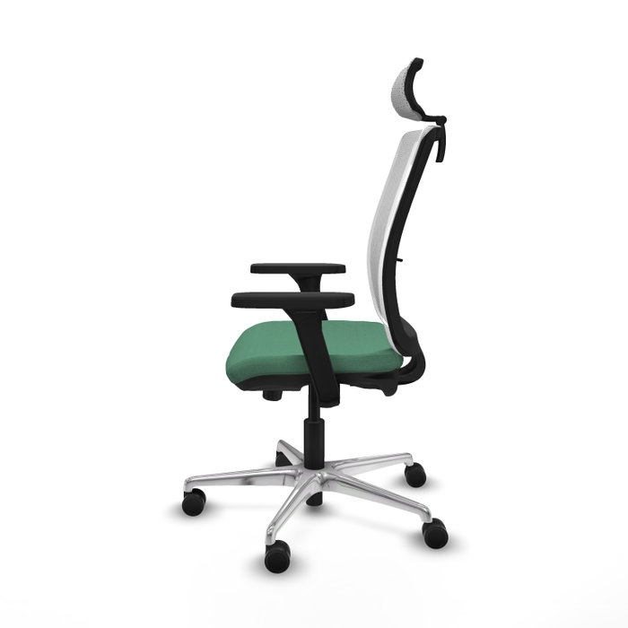 PIQUERAS Y CRESPO Silla de oficina Haches Verde esmeralda y Blanco PIQUERAS Y CRESPO Silla de oficina Haches Verde esmeralda y Blanco