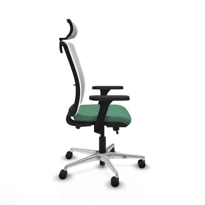 PIQUERAS Y CRESPO Silla de oficina Haches Verde esmeralda y Blanco PIQUERAS Y CRESPO Silla de oficina Haches Verde esmeralda y Blanco
