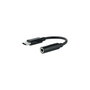 Nanocable Cable Adaptador de Audio USB-C Macho a Jack 3.5 mm Hembra, 11 cm, Negro