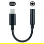 Nano Cable 10.24.1205 Adaptador Audio USB Tipo-C Macho a Jack 3.5 Hembra Negro