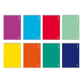Pacsa Bloc Basic tapa cartoncillo 80h cuadrícula 4x4 doceavo colores surtidos