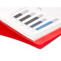 Liderpapel Carpeta Escaparate DIN A3 Rojo Translúcido con 40 Fundas