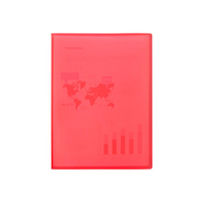 Liderpapel Carpeta Escaparate DIN A3 Rojo Translúcido con 40 Fundas Liderpapel Carpeta Escaparate DIN A3 Rojo Translúcido con 40 Fundas