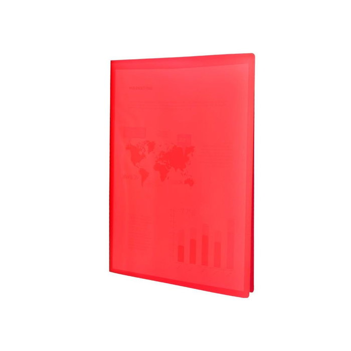 Liderpapel Carpeta Escaparate DIN A3 Rojo Translúcido con 40 Fundas Liderpapel Carpeta Escaparate DIN A3 Rojo Translúcido con 40 Fundas