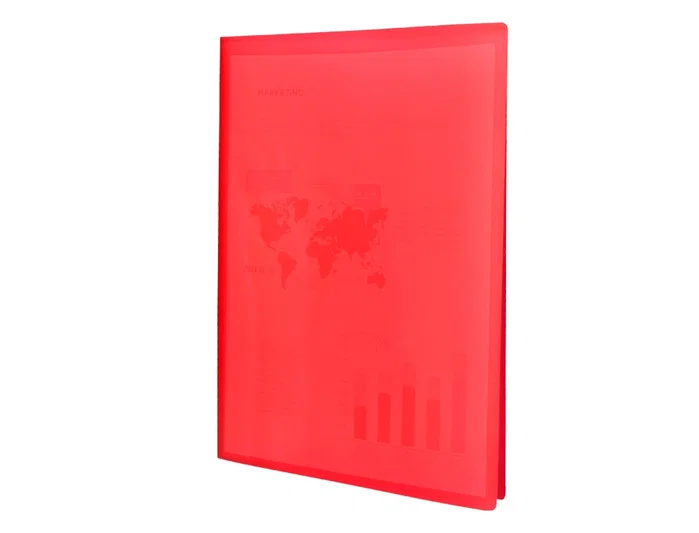 Liderpapel Carpeta Escaparate DIN A3 Rojo Translúcido con 40 Fundas Liderpapel Carpeta Escaparate DIN A3 Rojo Translúcido con 40 Fundas