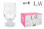 Lav Set 6 Vasos-Copas Agua 305Cc Colección Rena (8 Cajas)